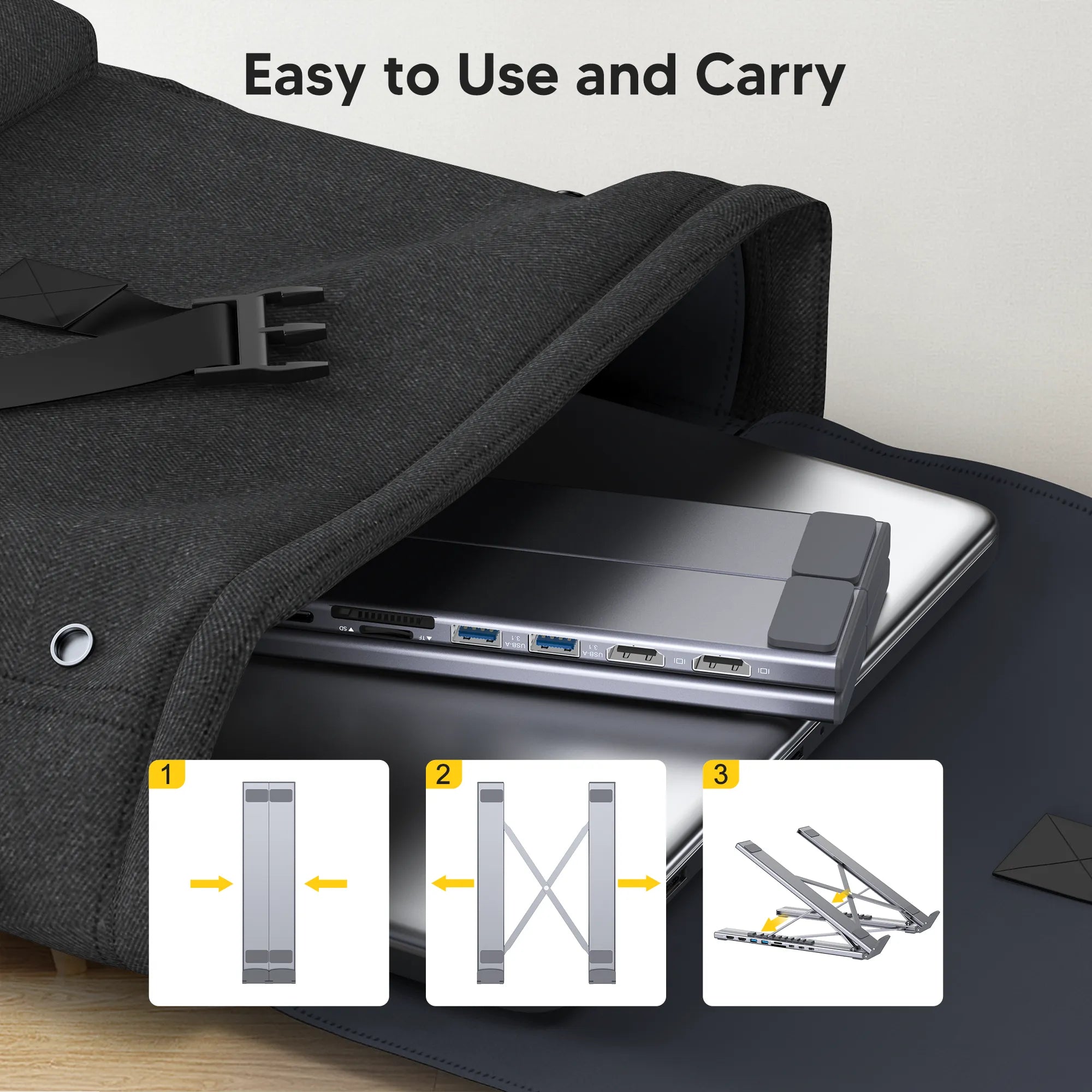 9-in-1 USB-C Laptop Dock Stand