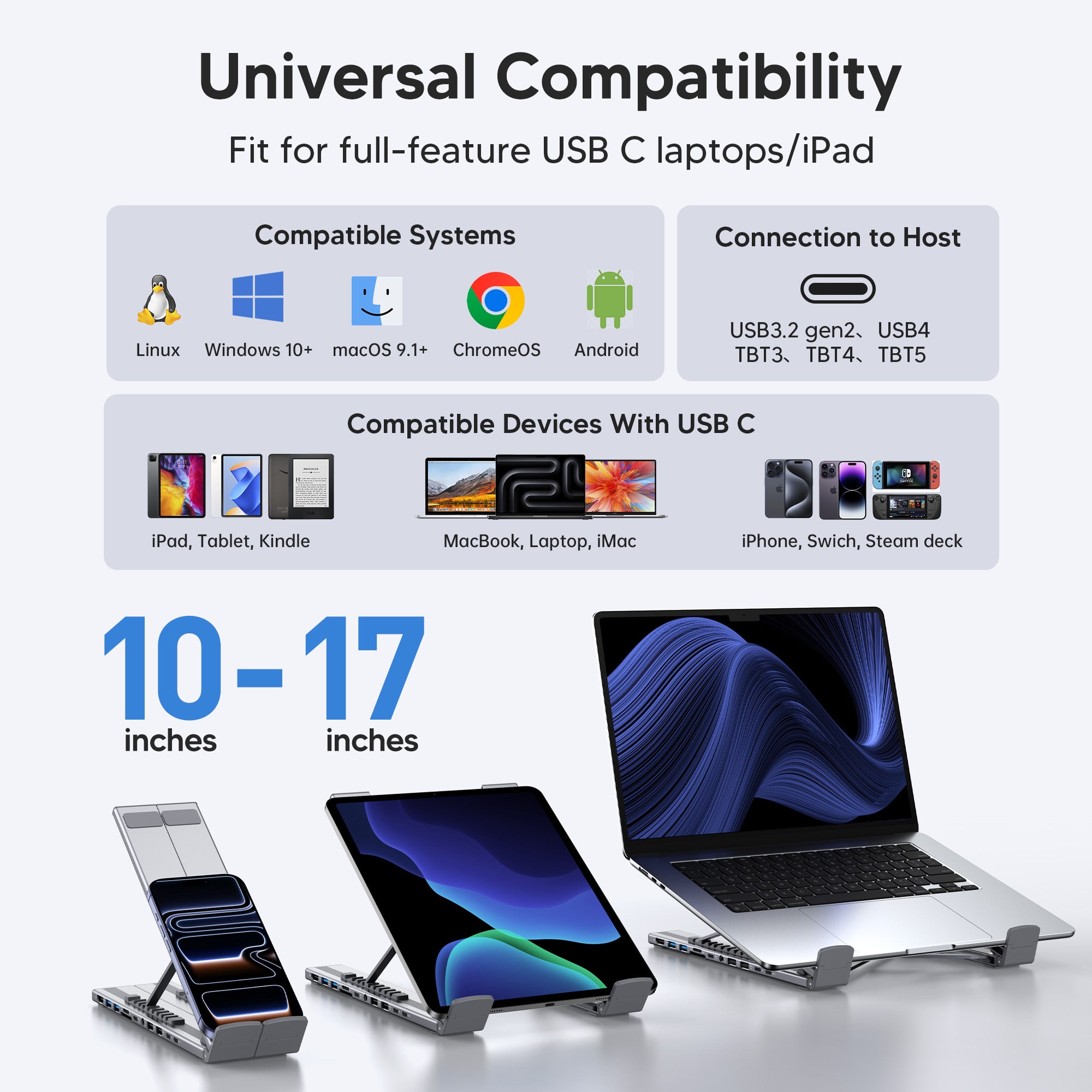 Space-Saving Vertical Storage Mode for MacBook and Laptops using Mukiya Dock Stand